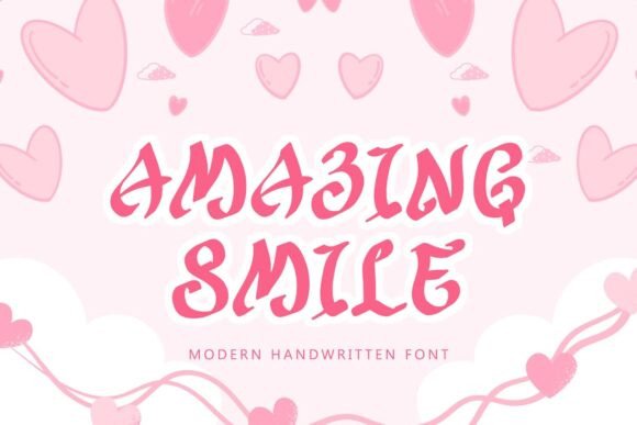 Amazing Smile: A Handwritten Typeface for Editorial Warmth