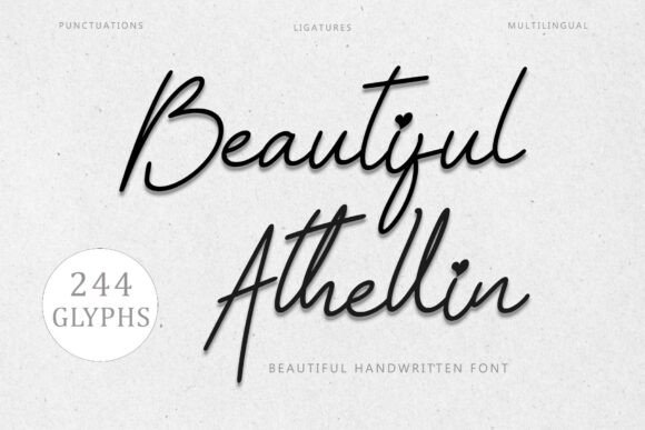 Beautiful Athellin Font: A Designer's Choice for Web Layouts