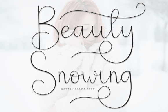 Beauty Snowing: A Sweet Handwritten Font for Branding