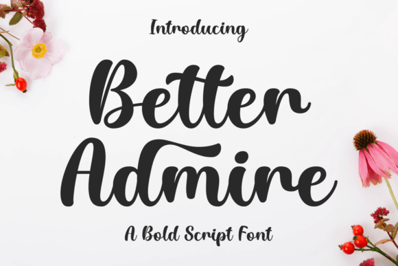 Better Admire Font Review: A Bold Script for Web Design