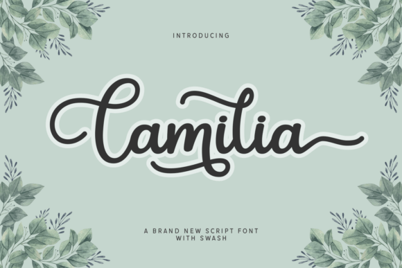 Camilia: A Bold Script Typeface for Modern Branding