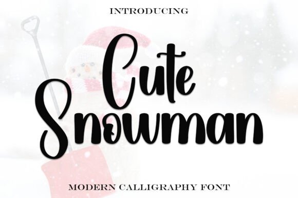 Cute Snowman: A Handwritten Font for Editorial Design