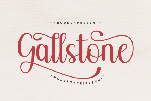 Gallstone: A Bold Script for Modern Brand Identity