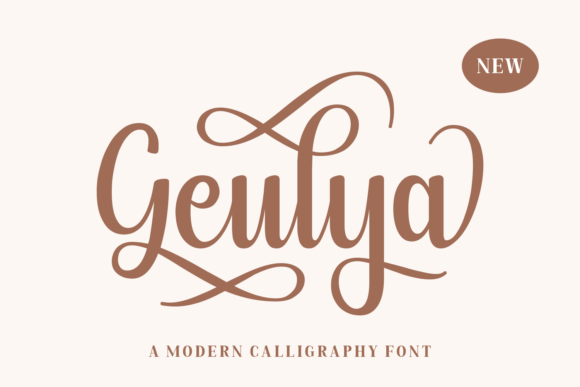 Geulya: A Modern Script Typeface for Editorial Elegance