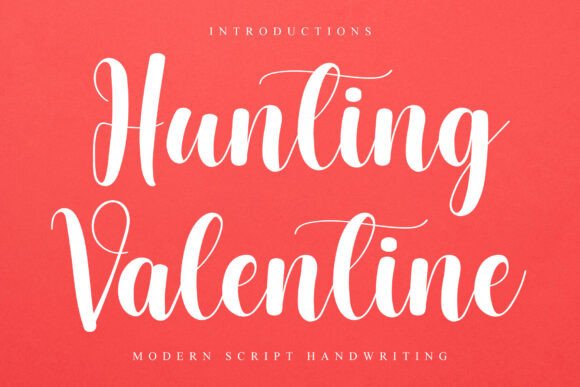 Hunting Valentine Font Review: A Festive Script for Branding