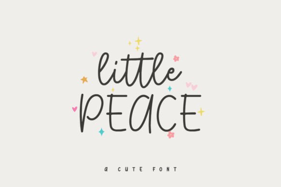 Little Peace: A Handwritten Typeface for Editorial Warmth