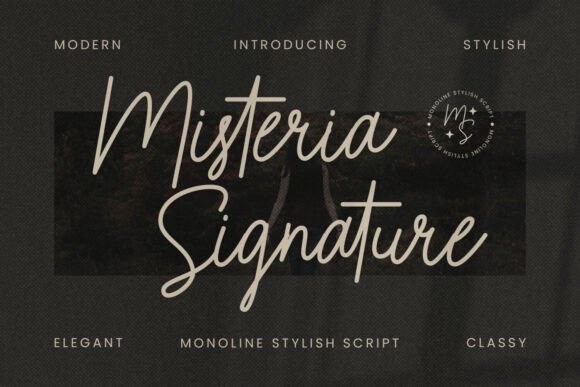 Misteria Signature: Elevating Brand Identity with Elegant Script
