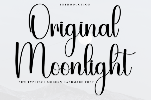 Original Moonlight: A Soft Script Font for Campaign Design