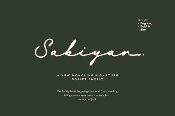 Sabiyan Font: The Perfect Script for Handmade Brands