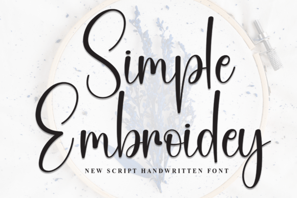 Simple Embroidery: A Handcrafted Font for Authentic Branding