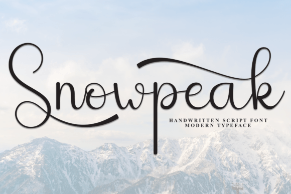 Snowpeak Font: The Perfect Handwritten Typeface for Crafters