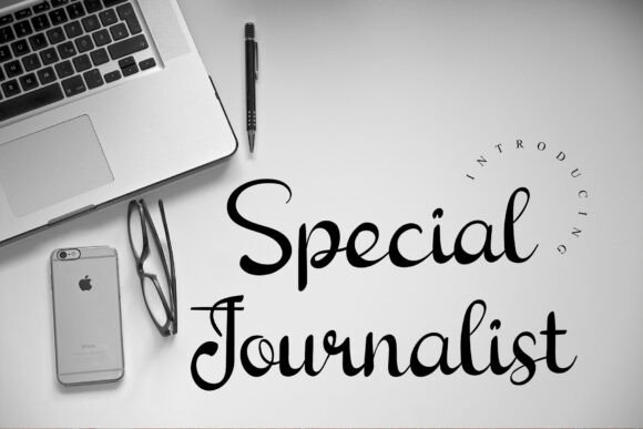 Special Journalist: A Modern Script Font for Web Design