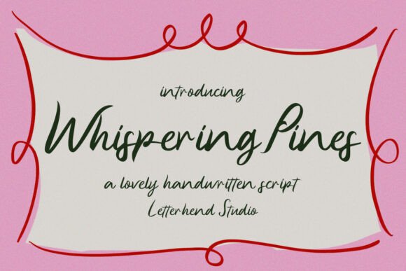 Whispering Pines: A Handwritten Font for Elegant Brand Identity