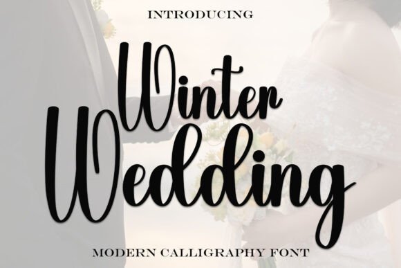 Winter Wedding Font: Elegant Script for Handmade Creations